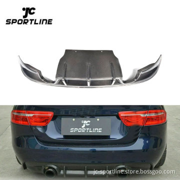 Carbon Fiber Rear Bumper and Diffuser for Jaguar XE 2015Up